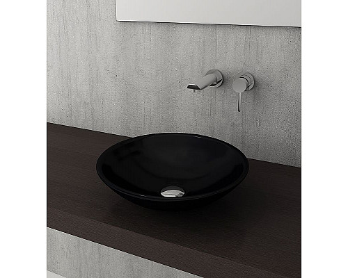 Купить Раковина-чаша Bocchi Lucca Venezia 40 1120-005-0125 Черная глянцевая в магазине сантехники Santeh-Crystal.ru