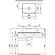 Приобрести Раковина Bocchi Scala Arch 55 1006-012-0125 Оранжевая глянцевая в магазине сантехники Santeh-Crystal.ru