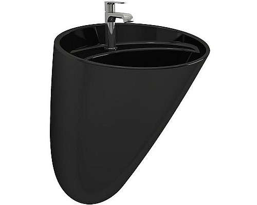 Приобрести Раковина Bocchi Venezia 53 1083-005-0126 Черная глянцевая в магазине сантехники Santeh-Crystal.ru