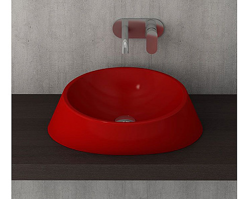 Купить Раковина-чаша Bocchi Venezia 55 1010 Красная глянцевая в магазине сантехники Santeh-Crystal.ru