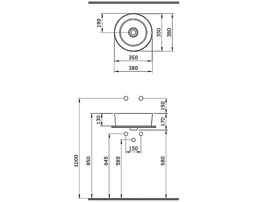 Заказать Раковина-чаша Bocchi Vessel 38 1174-005-0125 Черная глянцевая в магазине сантехники Santeh-Crystal.ru