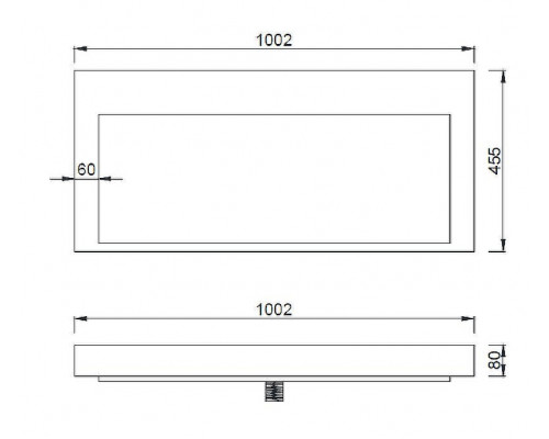 Мебельная раковина Boheme Armadi Art Flat 100 859-100 Белая