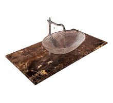 Столешница под раковину Boheme Armadi Art NeoArt 101 857-101-ED LV204 Коричневый мрамор