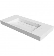 Раковина подвесная Boheme Armadi Art Flat 100 859-100-CLCT Белый мрамор
