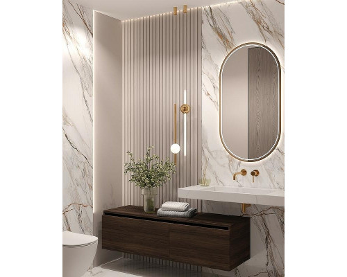 Раковина подвесная Boheme Armadi Art Flat 100 859-100-CLCT Белый мрамор
