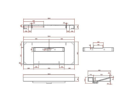 Раковина подвесная Boheme Armadi Art Flat 100 859-100-NM цвет Черный мрамор