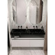 Раковина подвесная Boheme Armadi Art Flat 140 859-140-NM двойная цвет Черный мрамор