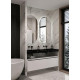 Раковина подвесная Boheme Armadi Art Flat 140 859-140-NM двойная цвет Черный мрамор