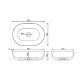 Раковина накладная Boheme Armadi Art Monaco 50 879-50 Белая матовая