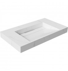 Раковина подвесная Boheme Armadi Art Flat 80 859-080-CLCT Белый мрамор