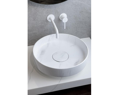 Раковина накладная Boheme Corian 40 801-CLCT Calacatta