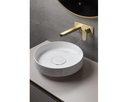 Раковина накладная Boheme Corian 40 801-CLCT Calacatta