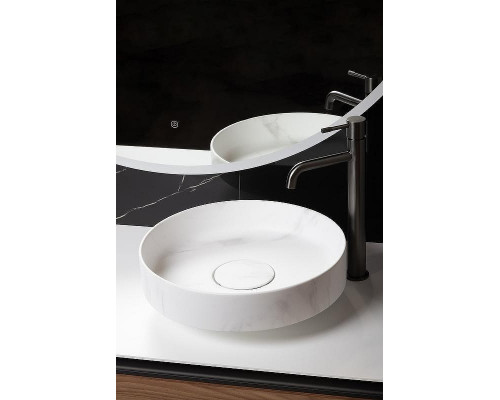 Раковина накладная Boheme Corian 40 801-CLCT Calacatta