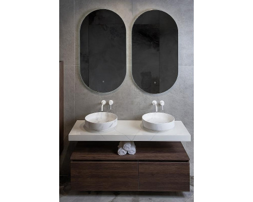 Раковина накладная Boheme Corian 40 801-CLCT Calacatta