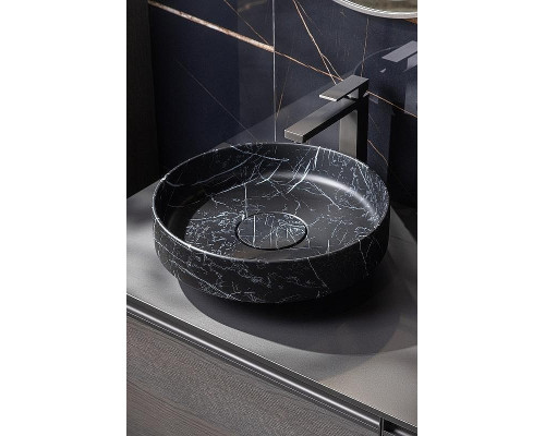 Раковина накладная Boheme Corian 40 801-NM Nero Marquina