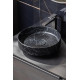 Раковина накладная Boheme Corian 40 801-NM Nero Marquina
