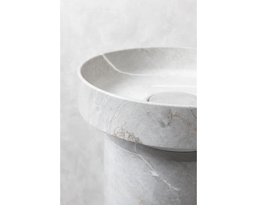 Раковина накладная Boheme Corian 40 801-GR Amani Grigio