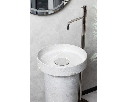 Раковина накладная Boheme Corian 40 801-GR Amani Grigio