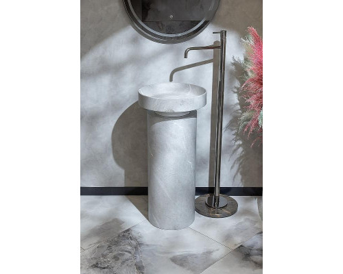 Раковина накладная Boheme Corian 40 801-GR Amani Grigio
