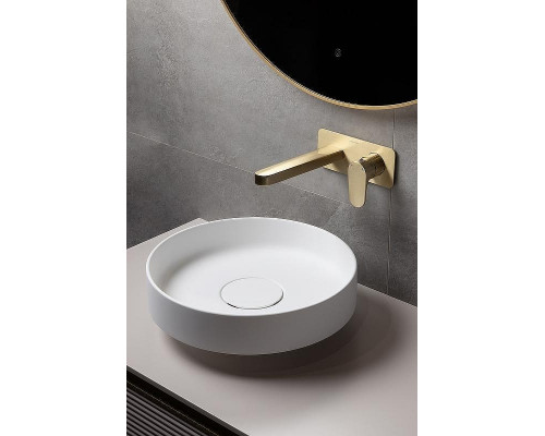 Раковина накладная Boheme Corian 40 801-MW Белая матовая