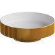 Раковина накладная Boheme Corian 40 801-G Золото матовое