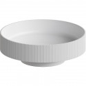 Раковина накладная Boheme Corian 40 801-R-MW Белая матовая