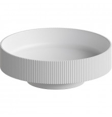 Раковина накладная Boheme Corian 40 801-R-MW Белая матовая