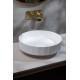 Раковина накладная Boheme Corian 40 801-R-MW Белая матовая