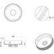 Раковина накладная Boheme Corian 40 801-R-MW Белая матовая