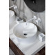 Раковина накладная Boheme Corian 40 819-MW Белая матовая