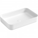 Раковина накладная Boheme Corian Slim 60 879-60-MW Белая матовая