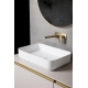 Раковина накладная Boheme Corian Slim 60 879-60-MW Белая матовая