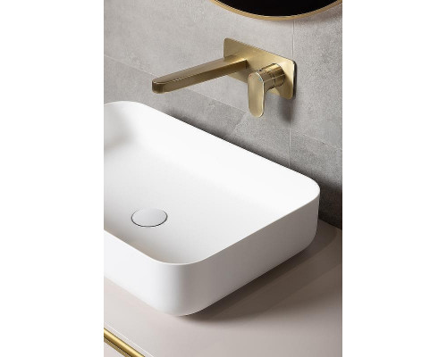 Раковина накладная Boheme Corian Slim 60 879-60-MW Белая матовая
