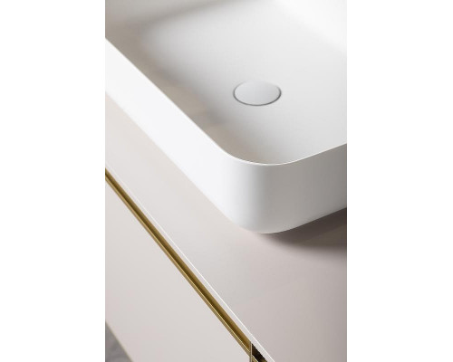 Раковина накладная Boheme Corian Slim 60 879-60-MW Белая матовая