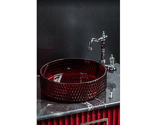 Заказать Раковина-чаша Boheme Monaco 39 817-R Рубин в магазине сантехники Santeh-Crystal.ru