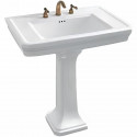 Раковина подвесная Boheme Vogue 81 942-2-3 с пьедесталом Белая