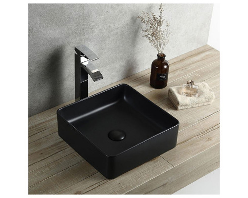 Купить Раковина-чаша Bravat 40 C22356K-ENG Черная в магазине сантехники Santeh-Crystal.ru