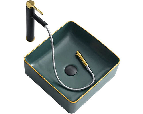 Santeh-Crystal.ru: Раковина-чаша Bronze de Luxe 40 1063 Зеленая с золотым ободом Купить Раковина-чаша Bronze de Luxe 40 1063 Зеленая с золотым ободом в магазине сантехники Santeh-Crystal.ru