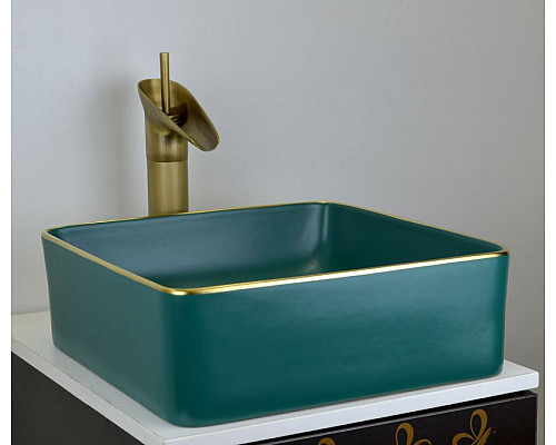 Santeh-Crystal.ru: Раковина-чаша Bronze de Luxe 40 1063 Зеленая с золотым ободом Купить Раковина-чаша Bronze de Luxe 40 1063 Зеленая с золотым ободом в магазине сантехники Santeh-Crystal.ru