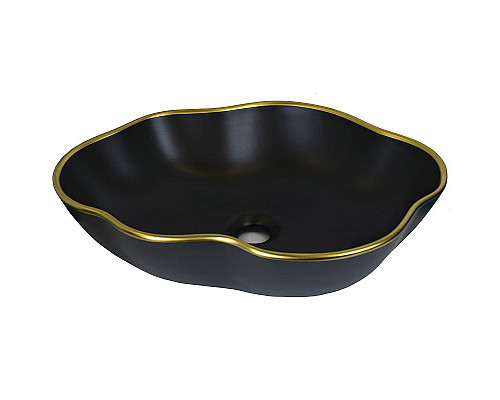 Santeh-Crystal.ru: Раковина-чаша Bronze de Luxe 50 1395 Черная с золотым ободом Заказать Раковина-чаша Bronze de Luxe 50 1395 Черная с золотым ободом в магазине сантехники Santeh-Crystal.ru
