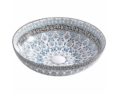 Santeh-Crystal.ru: Раковина-чаша Bronze de Luxe Марракеш 40 1008 Белый глянец с декором Купить Раковина-чаша Bronze de Luxe Марракеш 40 1008 Белый глянец с декором в магазине сантехники Santeh-Crystal.ru