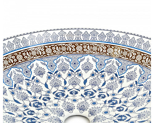 Santeh-Crystal.ru: Раковина-чаша Bronze de Luxe Марракеш 40 1008 Белый глянец с декором Купить Раковина-чаша Bronze de Luxe Марракеш 40 1008 Белый глянец с декором в магазине сантехники Santeh-Crystal.ru