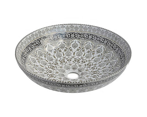 Santeh-Crystal.ru: Раковина-чаша Bronze de Luxe Марракеш 40 1008G Белый глянец с декором Купить Раковина-чаша Bronze de Luxe Марракеш 40 1008G Белый глянец с декором в магазине сантехники Santeh-Crystal.ru