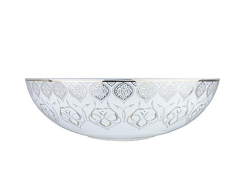 Santeh-Crystal.ru: Раковина-чаша Bronze de Luxe 40 2008 Белая глянецевая с серо-золотым декором Заказать Раковина-чаша Bronze de Luxe 40 2008 Белая глянецевая с серо-золотым декором в магазине сантехники Santeh-Crystal.ru