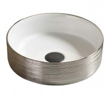 Раковина CeramaLux 37 C1054 Серебряная