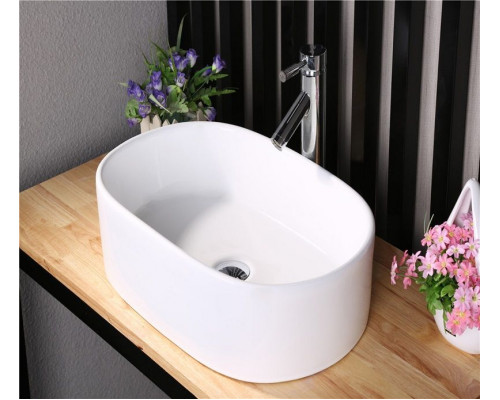 Приобрести Раковина-чаша CeramaLux 56 9025-1 Белая в магазине сантехники Santeh-Crystal.ru