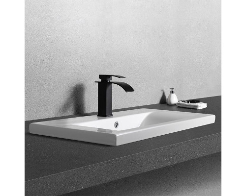 Приобрести Раковина CeramaLux 80 9393-80 Белая в магазине сантехники Santeh-Crystal.ru