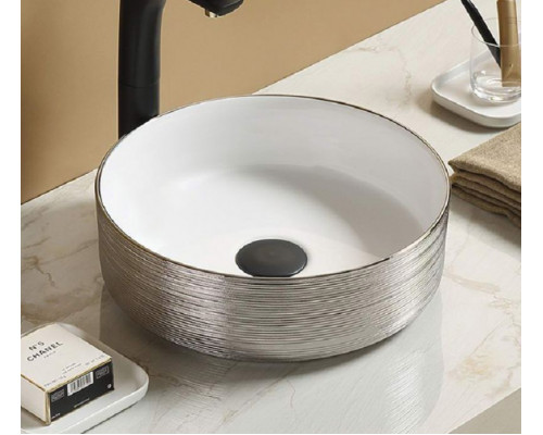 Заказать Раковина-чаша CeramaLux 36 C1054-1 Серебряная в магазине сантехники Santeh-Crystal.ru