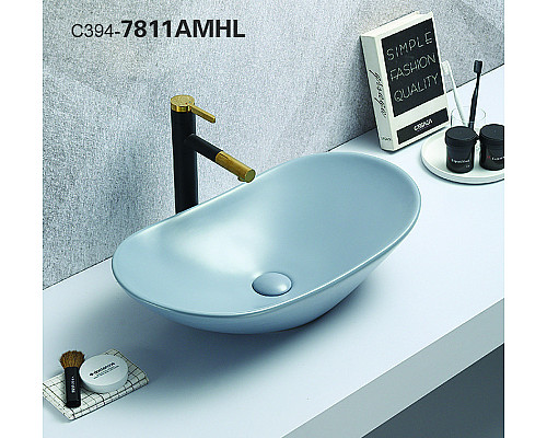 Купить Раковина-чаша CeramaLux 61 7811AMHL-4 Голубая в магазине сантехники Santeh-Crystal.ru