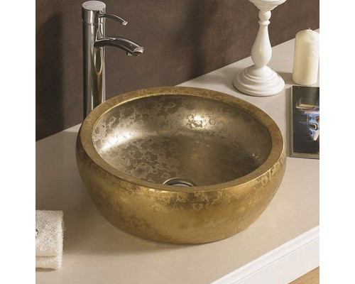 Заказать Раковина-чаша CeramaLux 41 J2023 Золотая матовая в магазине сантехники Santeh-Crystal.ru